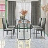 NicBex Dining Table Kitchen Table Modern Rectangular Tempered Glass Dining Table for Dining Room - 3 of 4