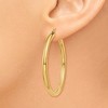 Black Bow Jewelry 3mm, 14k Yellow Gold Classic Round Hoop Earrings, 40mm (1 1/2 Inch) - 3 of 4