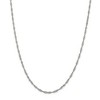 Black Bow Jewelry 2.25mm Sterling Silver, Solid Singapore Chain Necklace - 3 of 4