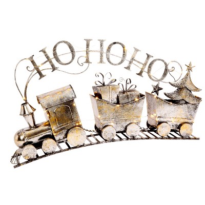 GIL 34-in long lighted metal HO HO HO train