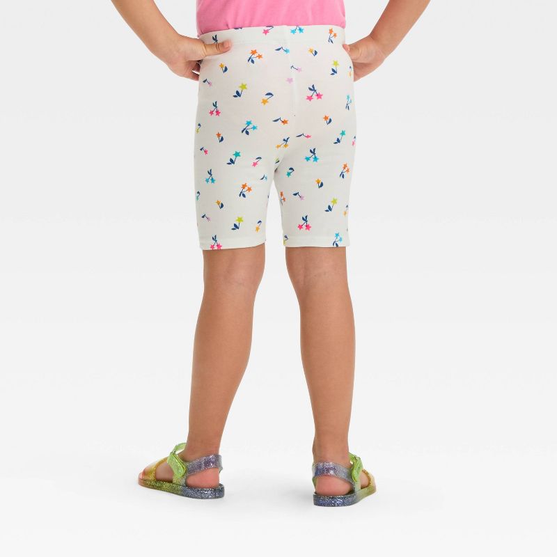 Toddler Girls' Cherries Shorts - Cat & Jack™ White, 3 of 5