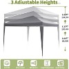 10X10Ft Outdoor Party Tent, Patio Canopy Gazebo with Removable Sidewalls Instant Event Tent for Camping, Outdoor Parties, Backyard - 2 of 4