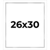 PosterPalooza | Modern Shadow Box 1" Depth White Picture Frame - UV Acrylic, Backing, Hanging Hardware - 2 of 4