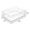 iDesign Plastic Stackable Pantry Bin with Handles - Set of 4 - Clear, USA Made - 4 of 4