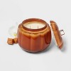 Lidded Glass Pumpkin Jar Candle - Threshold™ - 3 of 3