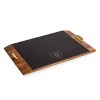 NFL Las Vegas Raiders Covina Acacia Wood and Slate Black with Gold Accents Serving Tray - 2 of 4