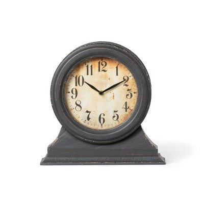 Park Hill Collection Black Mantel Clock Small