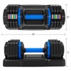 Adjustable Dumbbell, 55lb Single Dumbbell, Exercise Fitness Dumbbell Suitable with Anti-Slip Handle for Full Body Workout - 2 of 4
