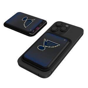 Keyscaper NHL Western Conference Teams Linen Black Magnetic Credit Card Wallet - 1 of 3