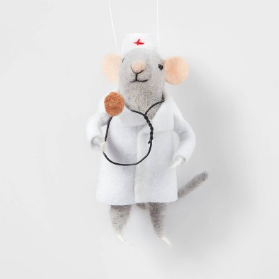 Wool Mice Doctor Christmas Tree Ornament - Wondershop™