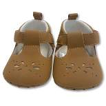 Baby Girls' T-Strap Crib Shoes - Cat & Jack™ Brown