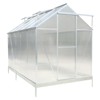 Greenhouse for Outdoors, Heavy Duty Polycarbonate Greenhouse with Rain Gutter and Roof Vent, Aluminum Hot House, Large Walk-in Greenhouse for Outside - 2 of 4
