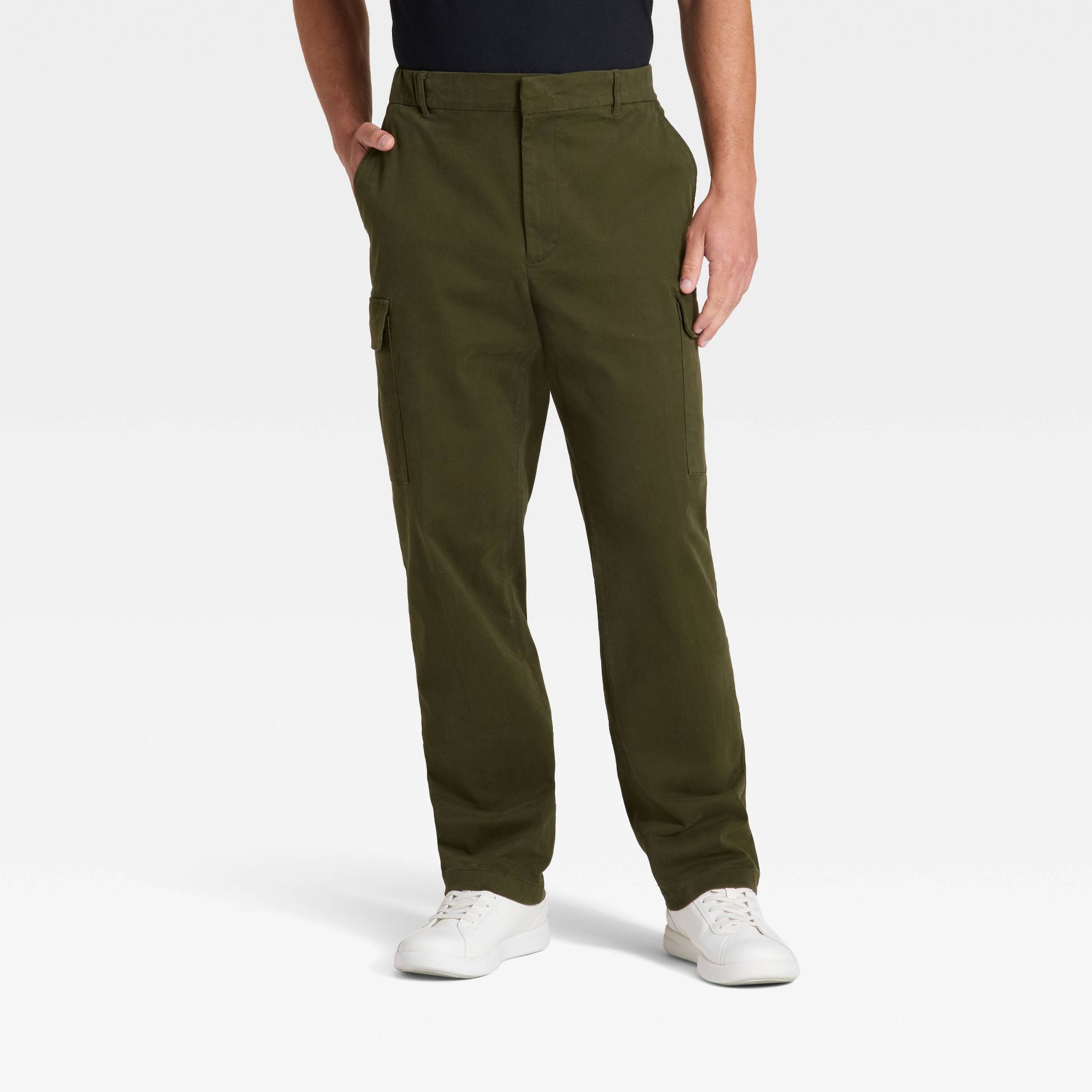 Men's Vintage Cargo Pants - Goodfellow & Co™ Olive Green XS