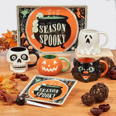 YOU CHOOSE CAT or BAT Details about    CERTIFIED INTERNATIONAL HALLOWEEN APPETIZER PLATE 1 