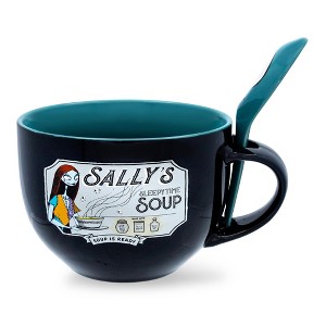 Silver Buffalo Disney The Nightmare Before Christmas "Sally's Sleepy Time" Ceramic Soup Mug - 1 of 4