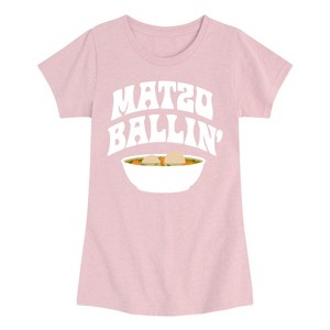 Girls' - Instant Message - Matzo Ballin Fitted Short Sleeve Graphic T-Shirt - 1 of 4