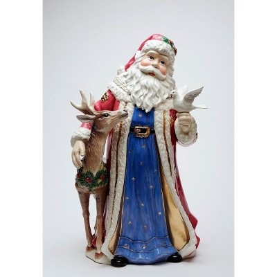 Kevins Gift Shoppe Ceramic Christmas Fantasia Santa With Reindeer ...