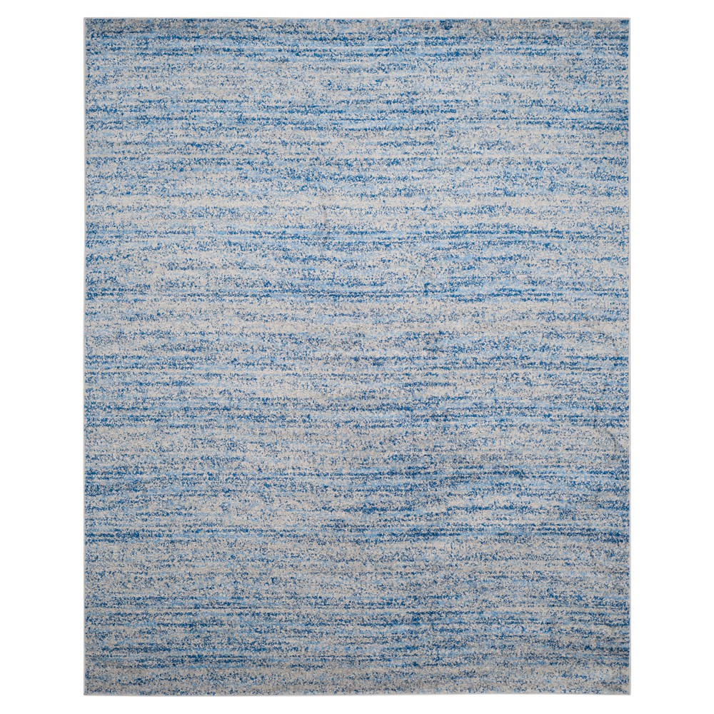 8'x10' Moira Spacedye Design Area Rug Blue/Silver - Safavieh