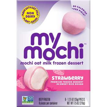 My/Mochi Oat Milk Frozen Dessert Strawberry - 6ct