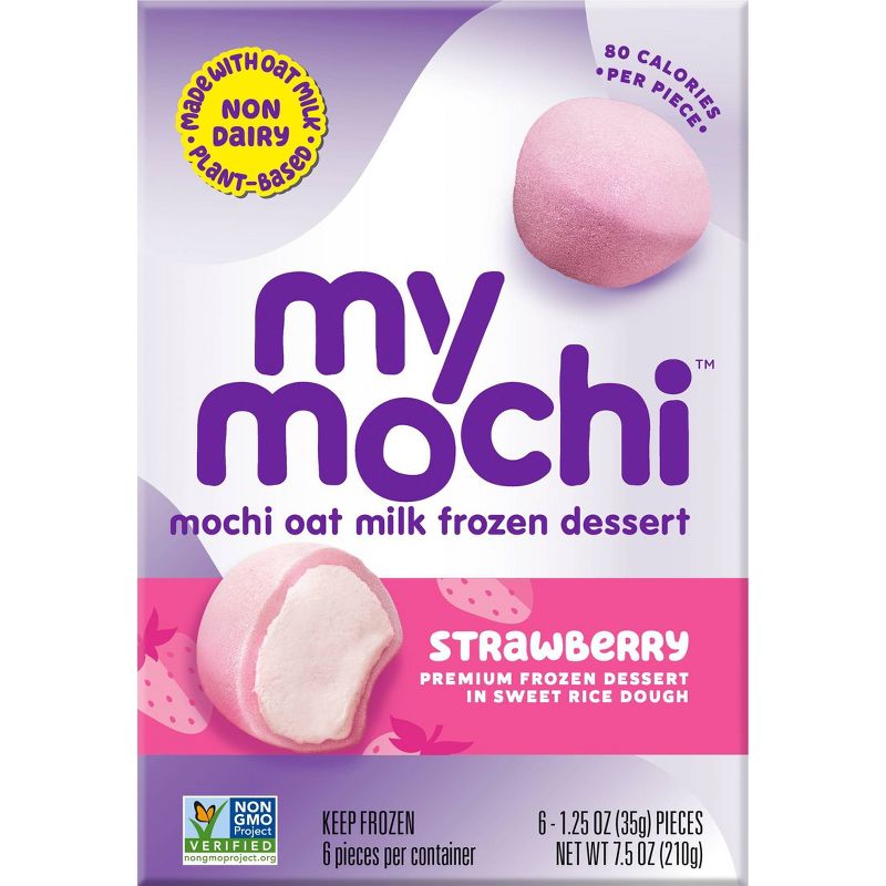 My/Mochi Oat Milk Frozen Dessert Strawberry - 6ct, 1 of 8