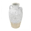 HomeRoots 16" Beige And Ivory Amphora Terracotta Urn - 4 of 4