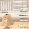Attop 15-Piece Forged Knife Block Set - High-Carbon Stainless Steel Kitchen Knives with Sharpening Rod & Wood Block - 2 of 4