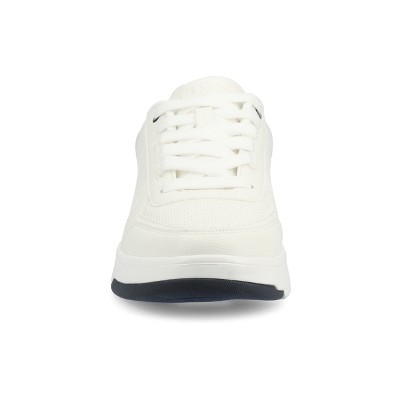 Vance Co. Vance Mens Swift Comfort Medium and Wide Width Perforated Low Top Sneaker, White 12 — фото 6