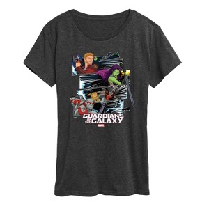 Women's - Marvel - Guardians of the Galaxy Panels Short Sleeve Graphic T-Shirt - 1 of 4