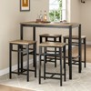 GlasFlength Desks, Modern Industrial Bar Table, Bar Height, Suitable for Pub, Dining Room, Living Room, Bedroom, White, 47.2"*23.6"*41.3" - 4 of 4