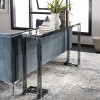 Benji Acrylic Console Table - SFV3103B - Black - Safavieh Couture - 2 of 4