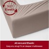 Mellanni Iconic Sheet Set Hotel Luxury Microfiber, Extra Deep Pocket, 4 Piece Queen, Tan - 4 of 4