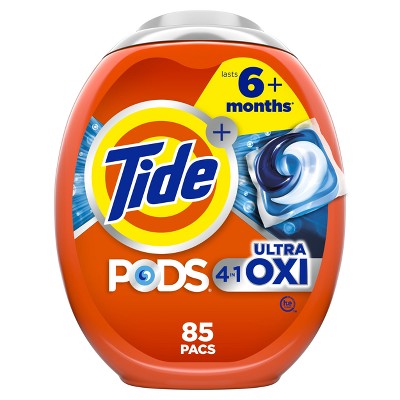 Tide Pods HE Compatible Ultra Oxi Laundry Detergent Soap Pacs