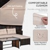 Sapphtopaz Patio Furniture Set Wicker Woven Sectional Outdoor Chairs with Cushion and Coffee Table Sofa Set for Outdoor, Terrace - 2 of 4