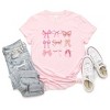 Simply Sage Market Women's Coquette Pink Bow Chart Short Sleeve Graphic Tee - 3 of 3