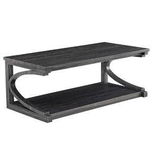 NicBex Modern 47.8" Rectangle Coffee Table with Solid Wood Frame for Home and Office - 1 of 4