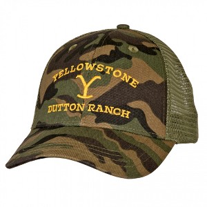 Adult Yellowstone Dutton Ranch Camo Adjustable Trucker Hat - 1 of 4