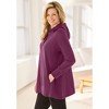 Woman Within Snap Hoodie Pocket Sweatshirt - 4 of 4