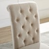 Okak Modern Solid Wood Dining Chairs with Luxury Tufted Back, Set of 2, Upholstered Kitchen Side Chairs for Living/Dining Room - 2 of 4