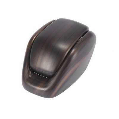 Unique Bargains Car Gear Shift Knob Cover Sticker Kit Wood Pattern for Toyota Highlander Brown 1pc