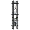 vidaXL 5-Tier Book Cabinet Black 15.7 in.x11.8 in.x68.9 in. Engineered Wood - image 3 of 4