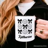Coquette Volleyball Bows Mug, Cute Athletic Sports Game Day Gift | OrnamentallyYou - 4 of 4
