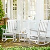 Arceso Outdoor Rocking Chair, HDPS Poly Rocking Chair, All Weather Resistant Plastic Outdoor Indoor Porch Rocker, Heavy Duty Rocker for Patio,  Garden - 3 of 4