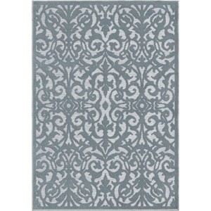 Lady Bird Blue Area Rug - My Texas House - 1 of 4