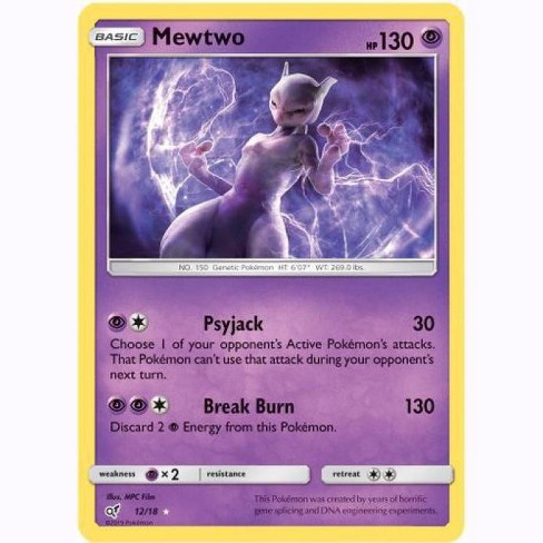 Pokemon Detective Pikachu Rare Holo Mewtwo 12