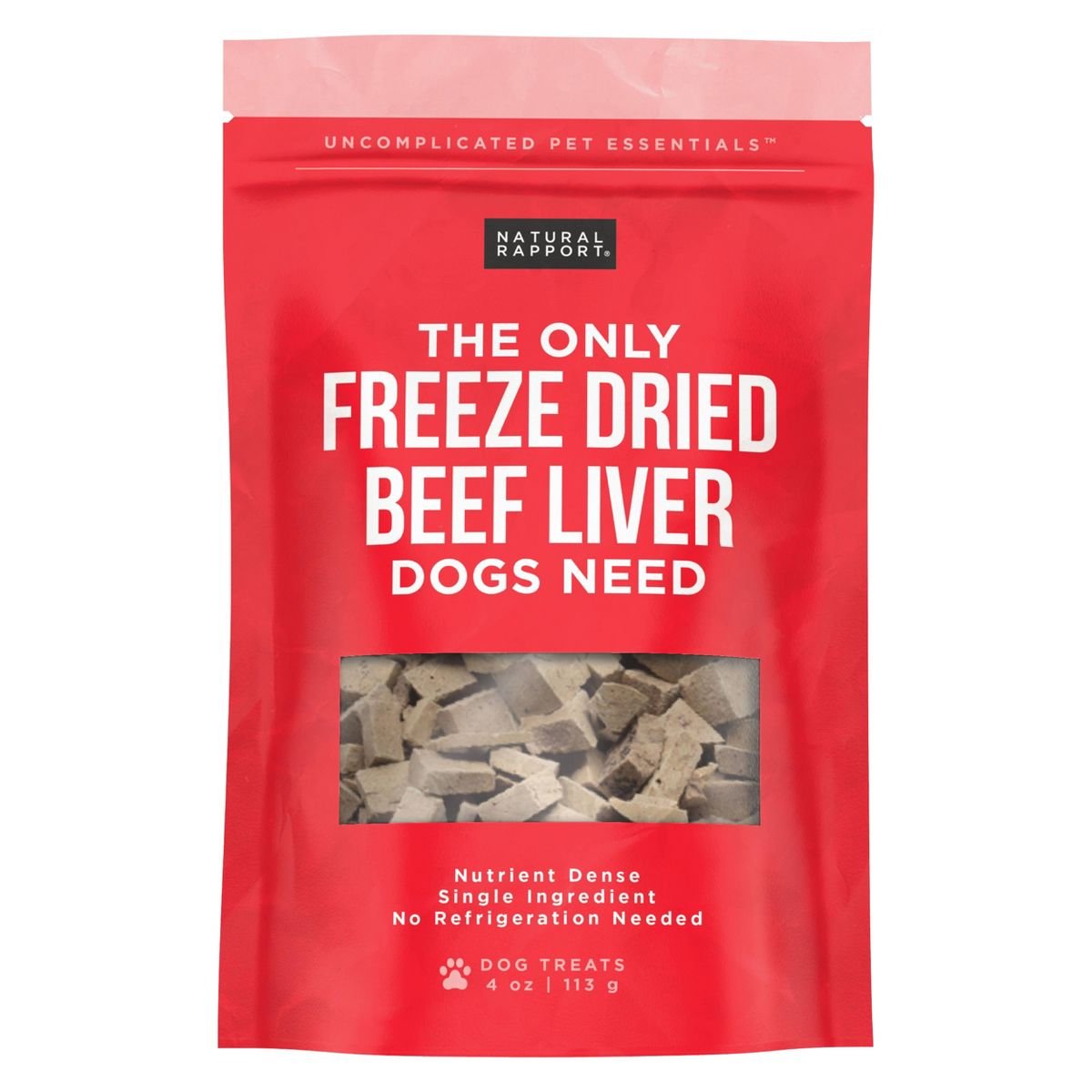 Natural Rapport The Only Freeze Dried Liver Dog Treat - 4oz