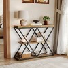 Shelf Console Sofa Table for Living Room, Storage Accent Table with Adjustable Feet - 2 of 4
