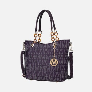 MKF Collection Kissaten Milan “M” Signature Tote Faux Leather Shoulder Bag for Women by Mia K - 1 of 4