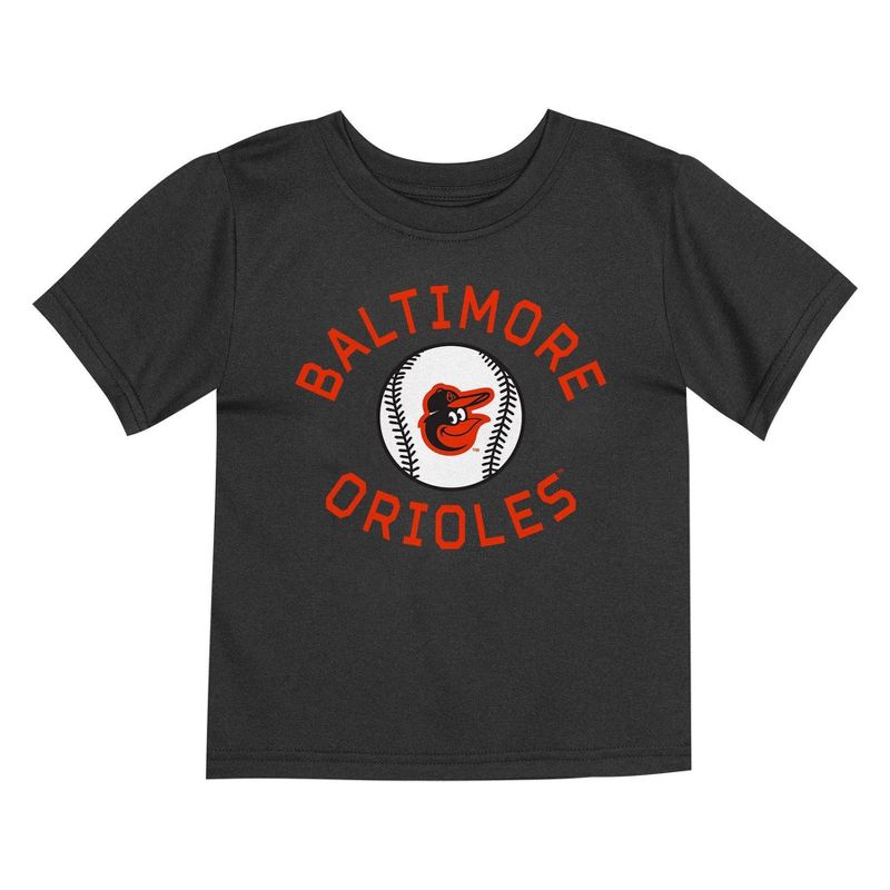 MLB Baltimore Orioles Toddler Boys&#39; 2pk T-Shirt, 3 of 4