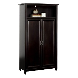 Sauder Edge Water 2 Door Storage Cabinet Estate Black - 1 of 4