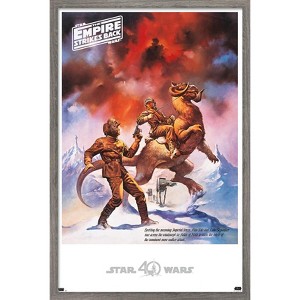 Trends International Star Wars: Hoth - Empire Strikes Back Framed Wall Poster Prints - 1 of 4